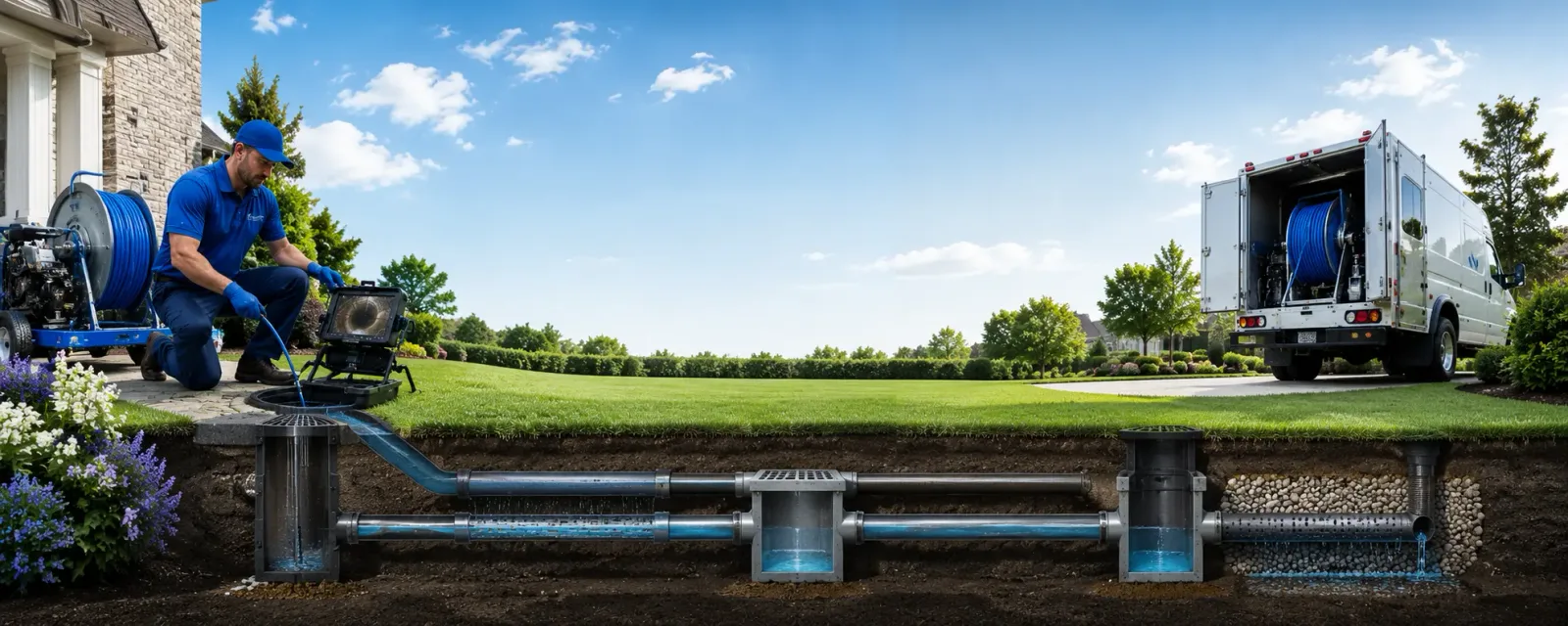 Outdoor drain cleaning information for Campton, NH